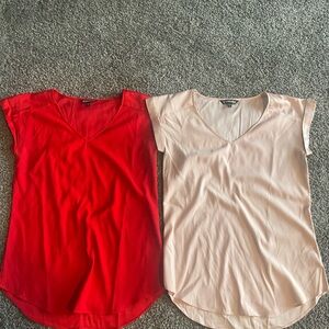 Express Red and Pink Short Sleeve T-Shirts